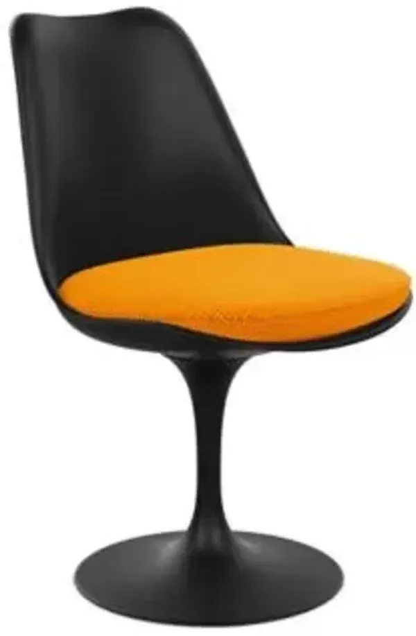 Tulip Armless Chair with Seat Cushion