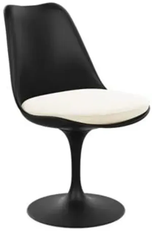 Tulip Armless Chair with Seat Cushion