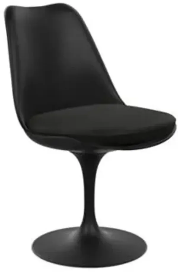 Tulip Armless Chair with Seat Cushion