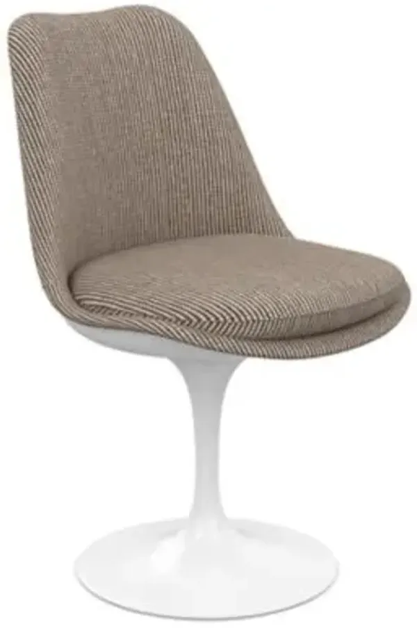 Tulip Armless Chair, Fully Upholstered