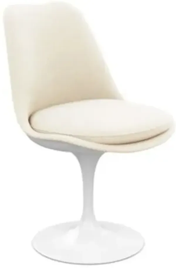 Tulip Armless Chair, Fully Upholstered