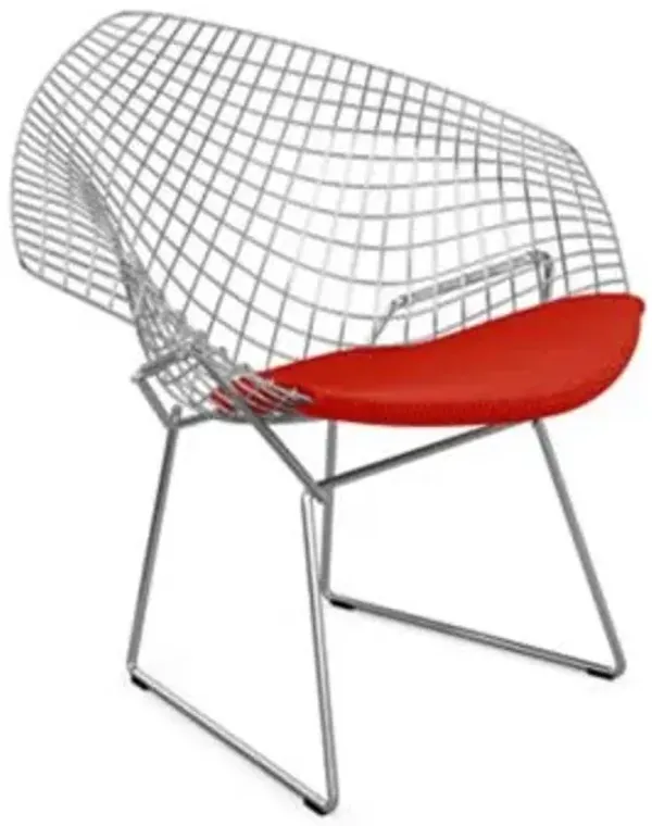 Diamond Lounge Chair with Seat Cushion