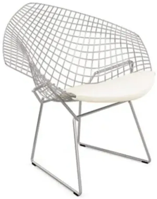 Diamond Lounge Chair with Seat Cushion