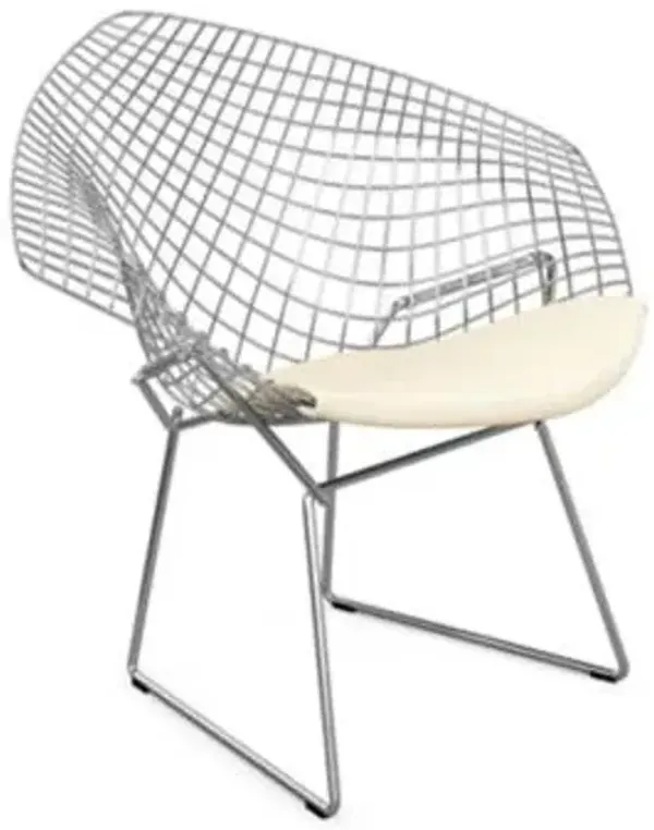 Diamond Lounge Chair with Seat Cushion