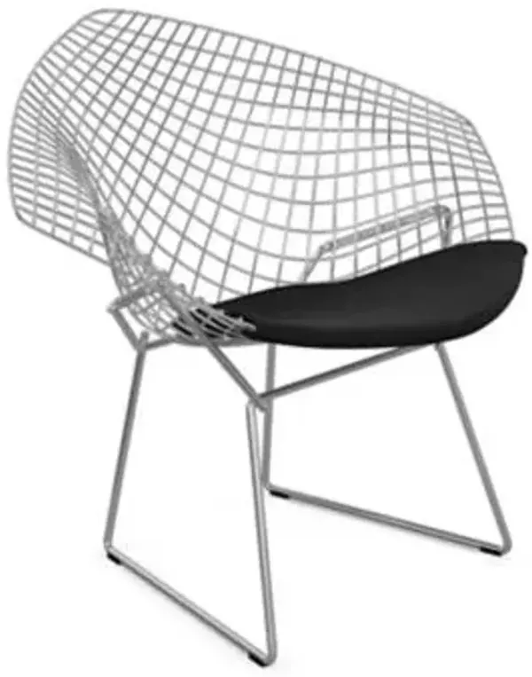 Diamond Lounge Chair with Seat Cushion