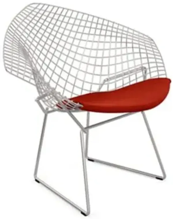 Diamond Lounge Chair with Seat Cushion