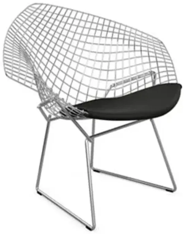 Diamond Lounge Chair with Seat Cushion