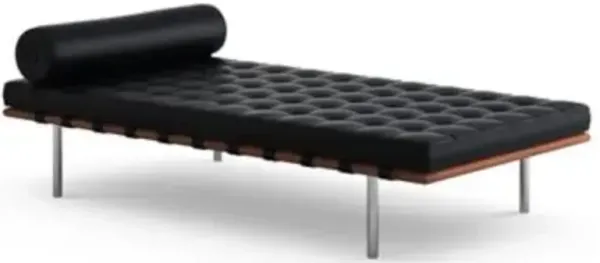 Barcelona Couch with Straps in Matching Leather