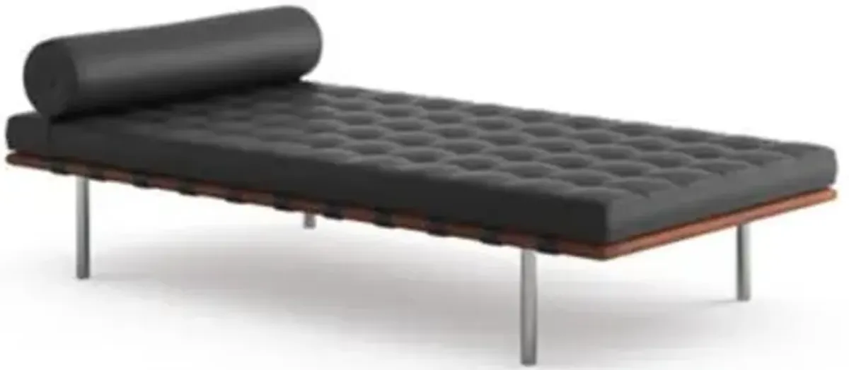 Barcelona Couch with Straps in Matching Leather