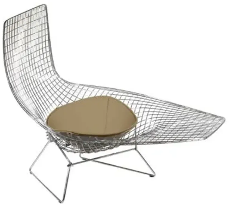 Bertoia Asymmetric Chaise with Seat Cushion