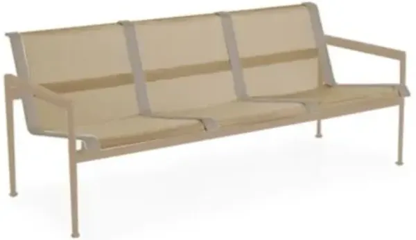 1966 Collection Three Seat Lounge Chair with Arms