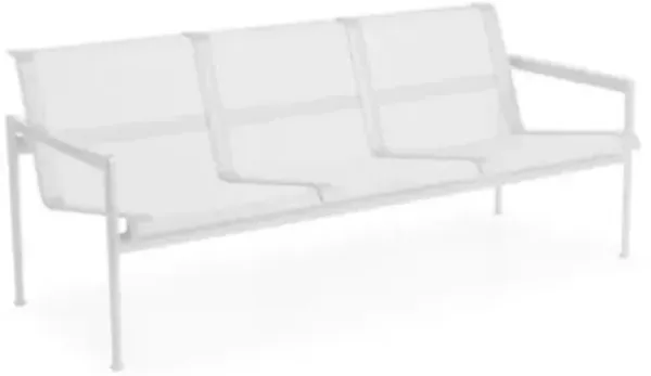 1966 Collection Three Seat Lounge Chair with Arms