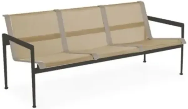 1966 Collection Three Seat Lounge Chair with Arms