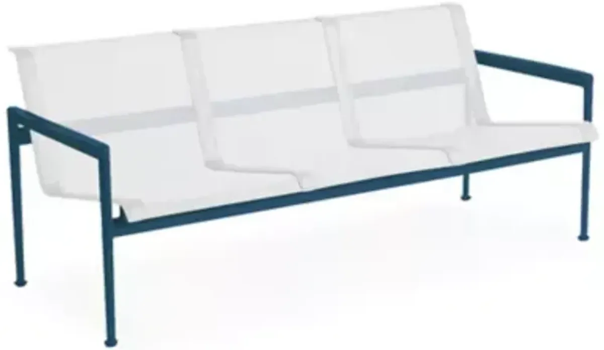 1966 Collection Three Seat Lounge Chair with Arms