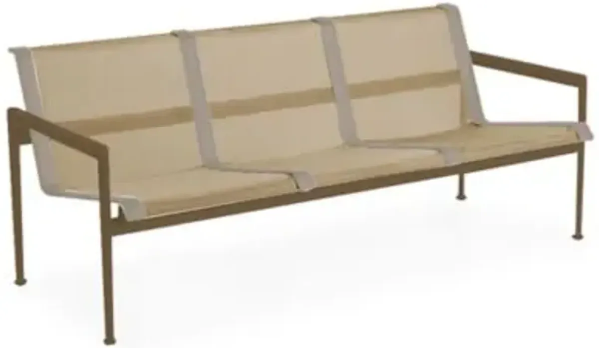 1966 Collection Three Seat Lounge Chair with Arms