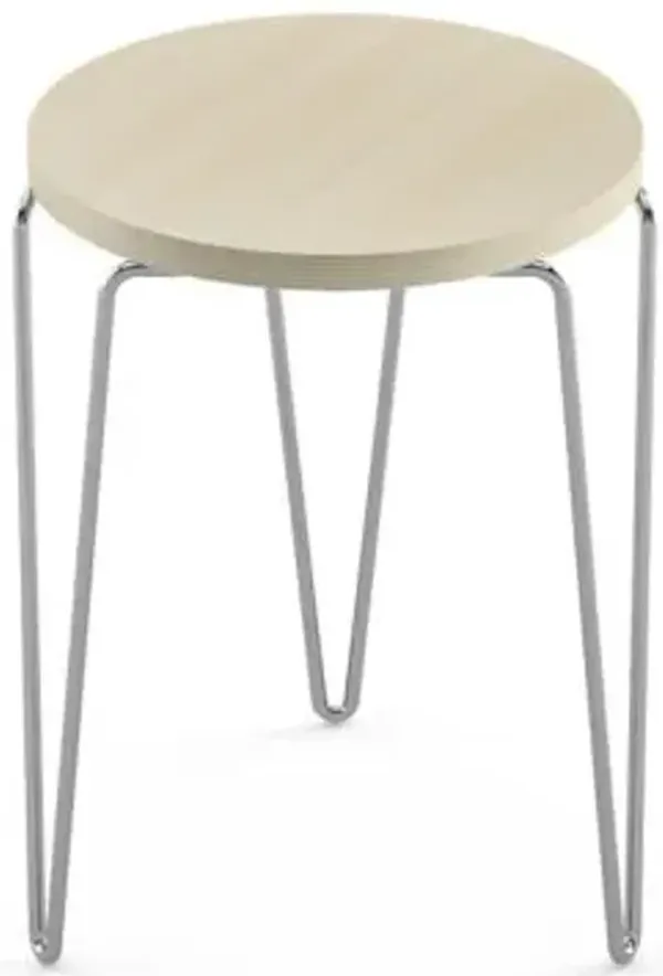 Florence Knoll Hairpin Wood Stacking Table