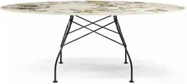 Glossy Oval Dining Table