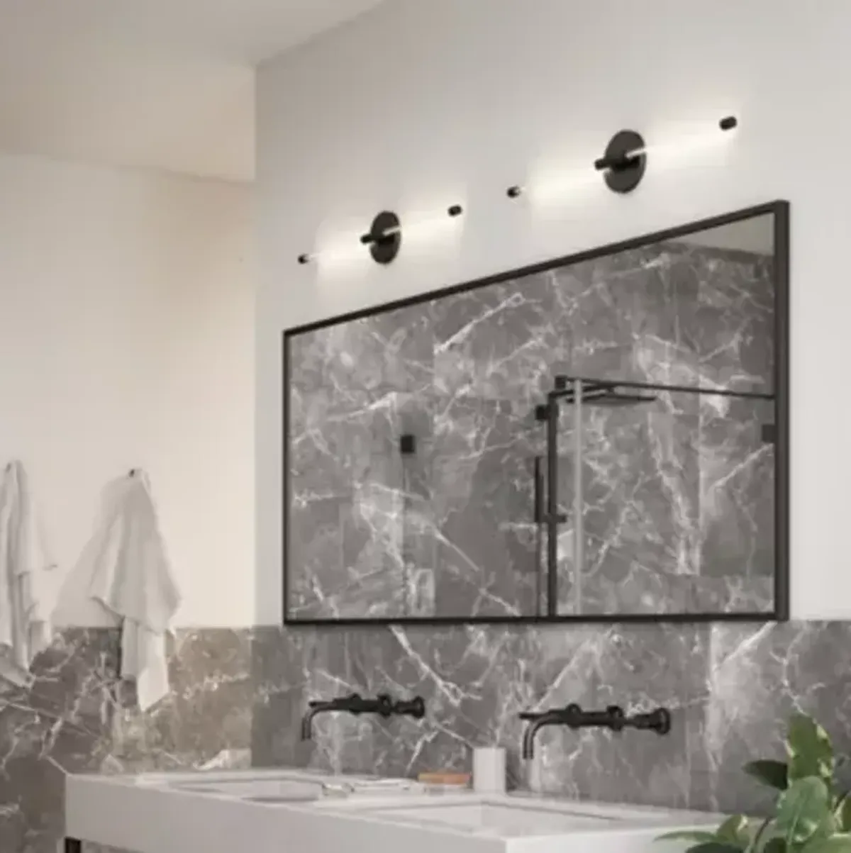 Motif Double LED Wall Sconce