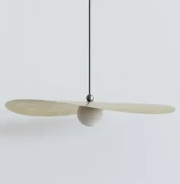 Marbled White Glass / Brushed Brass- Opaque Fog color