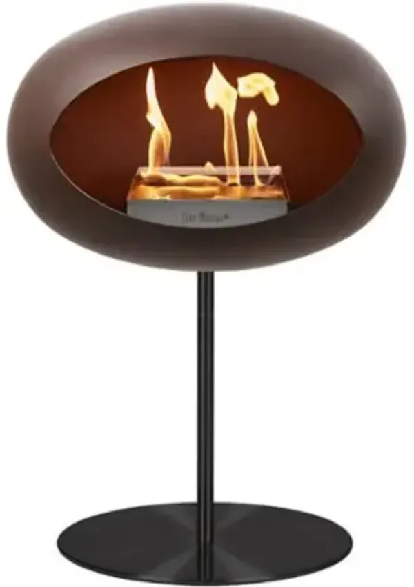 Dome Indoor Steel Pole Low Fireplace