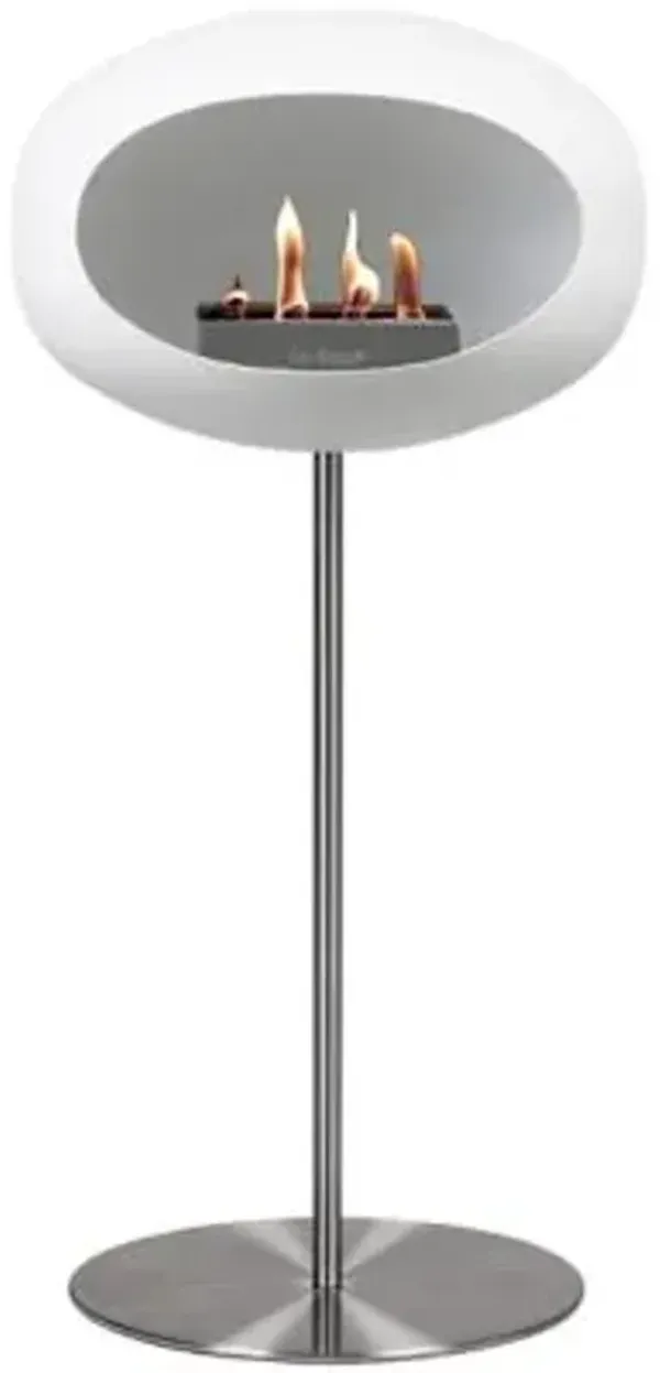 Dome Indoor Steel Pole High Fireplace