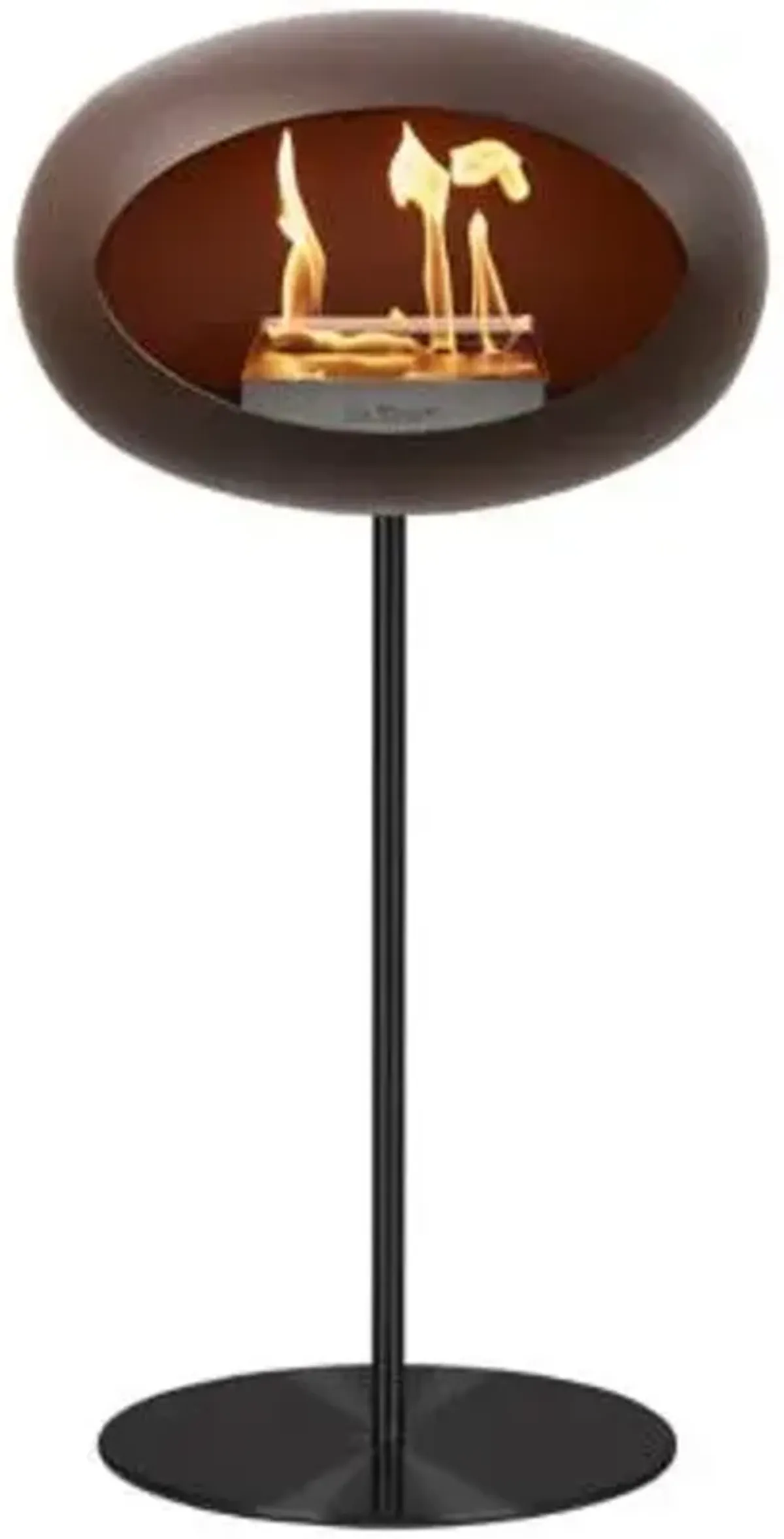 Dome Indoor Steel Pole High Fireplace