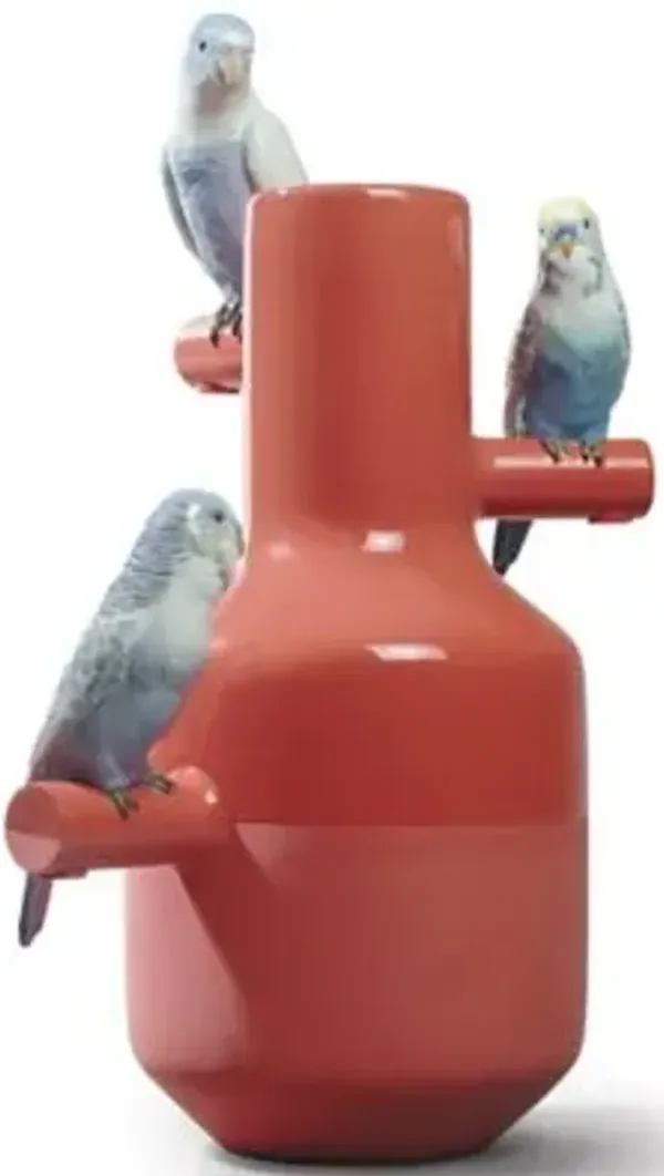 Parrot Parade Vase