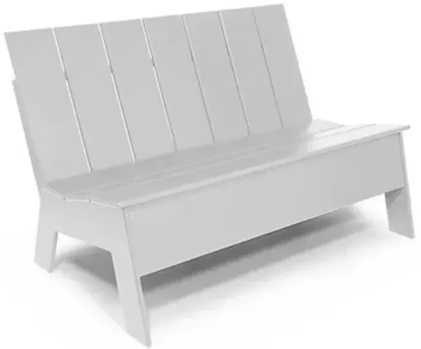 Picket Outdoor Low Back Double Chair