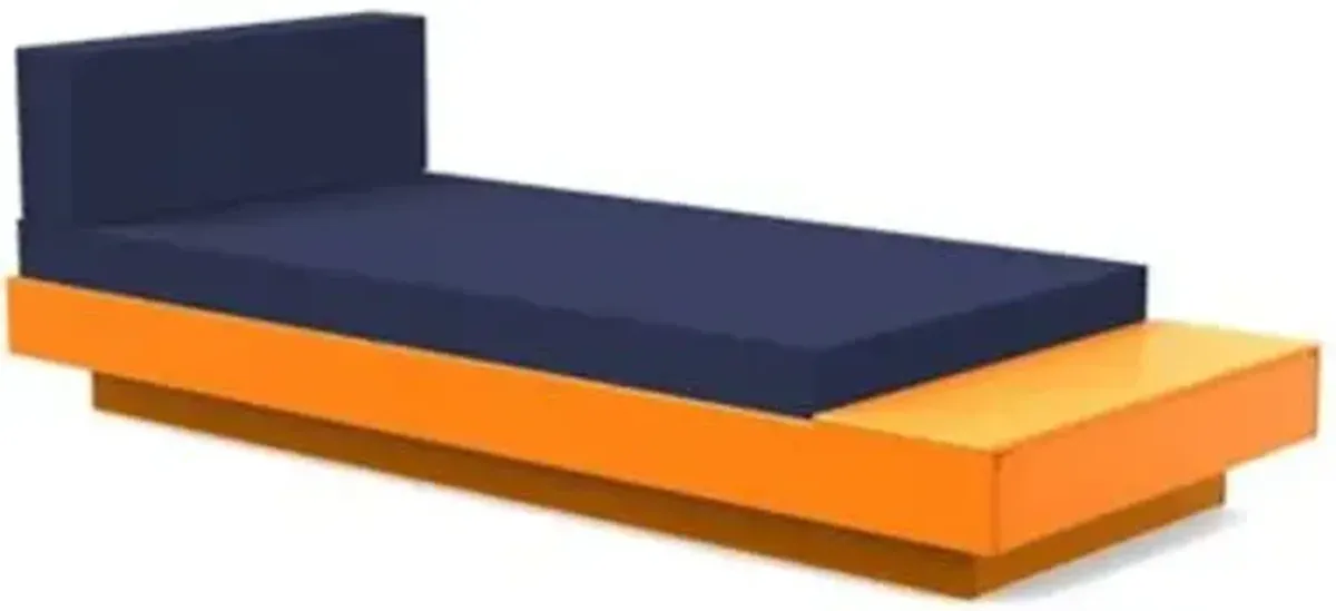 Platform One Outdoor Chaise Lounge with Table