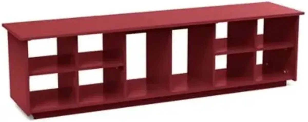 Cubby Bench with Boot Holes