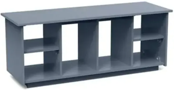 Cubby Bench with Boot Holes