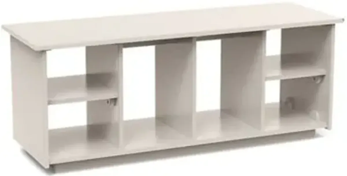 Cubby Bench with Boot Holes