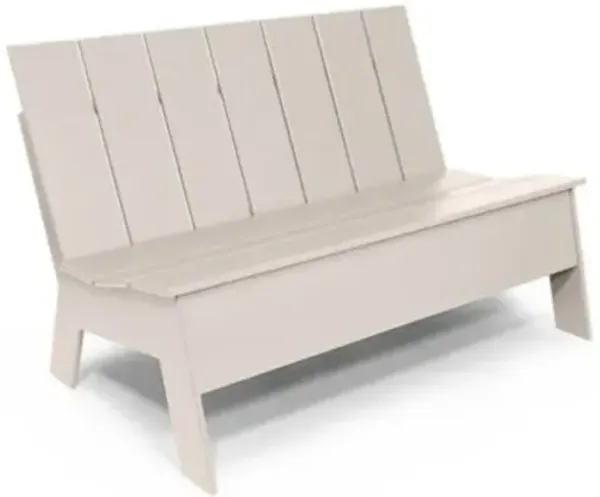 Picket Outdoor Low Back Double Chair