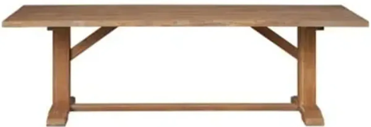 Teak Rectangular Outdoor Live Edge Dining Table