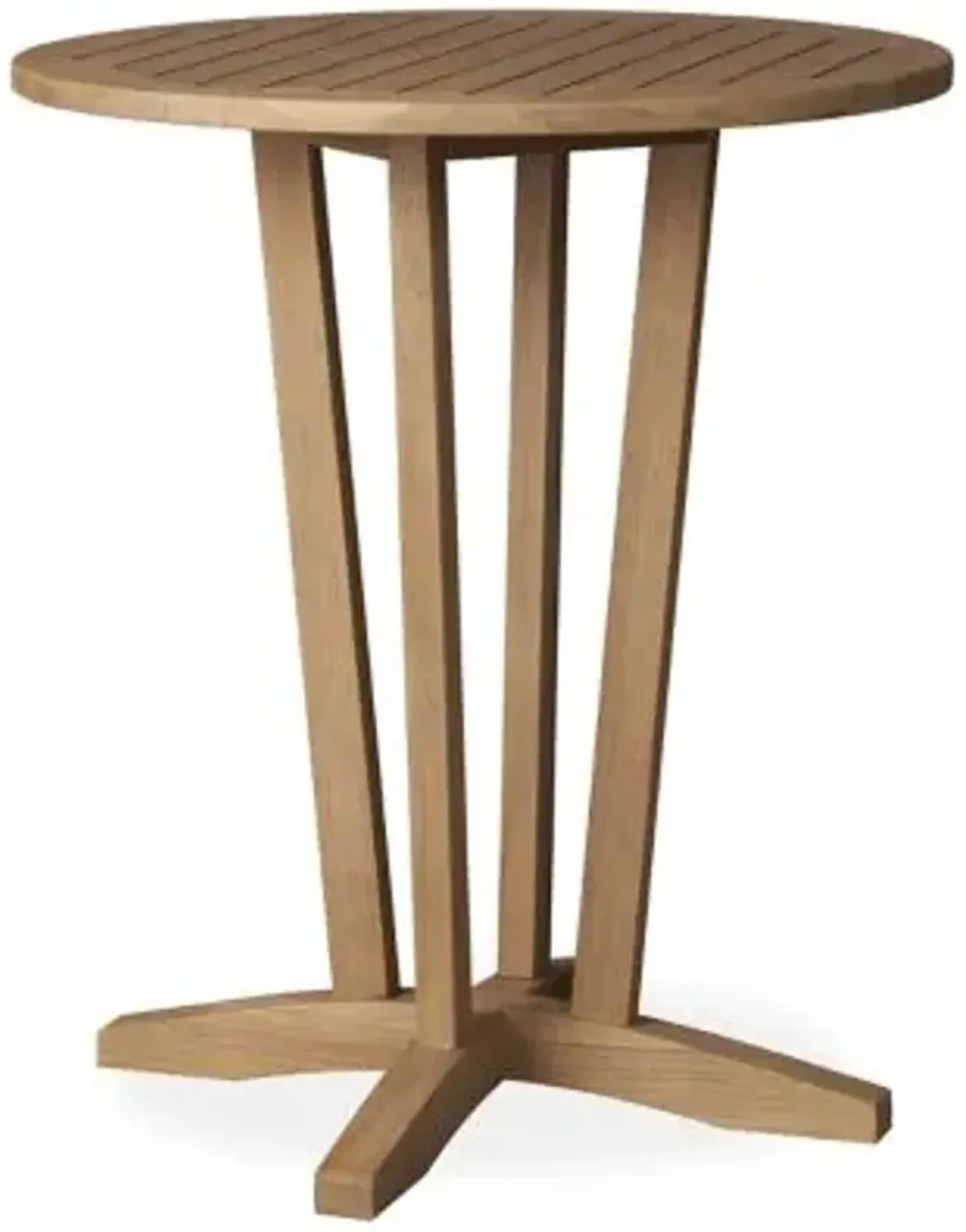 Teak Outdoor Round Bar/Counter Table