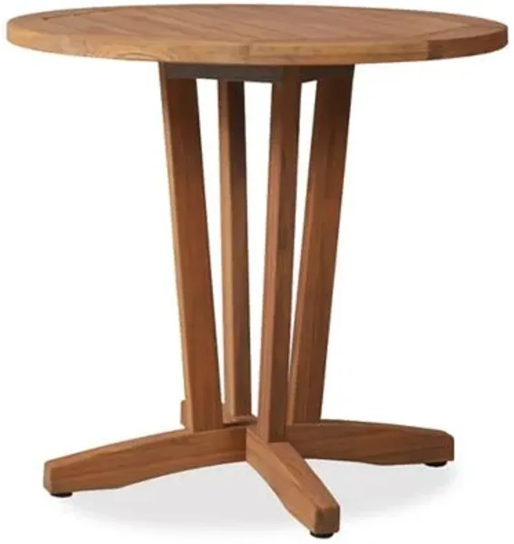 Teak Outdoor Round Bistro Table