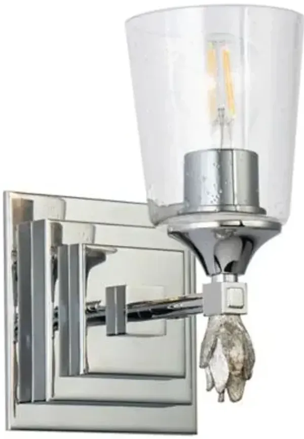 Vetiver Flame Finial Wall Sconce