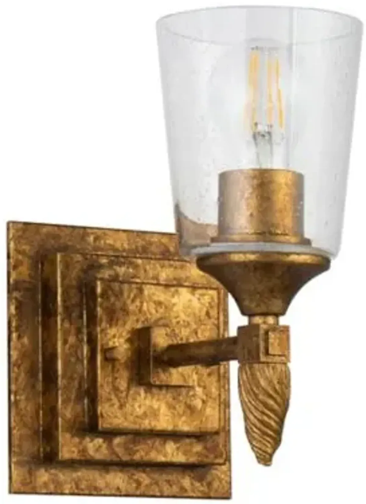 Vetiver Acorn Finial Wall Sconce