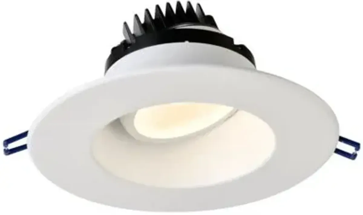 6 Inch Round Gimball LED Regressed Trim