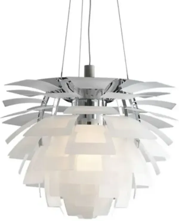 PH Artichoke Glass Chandelier