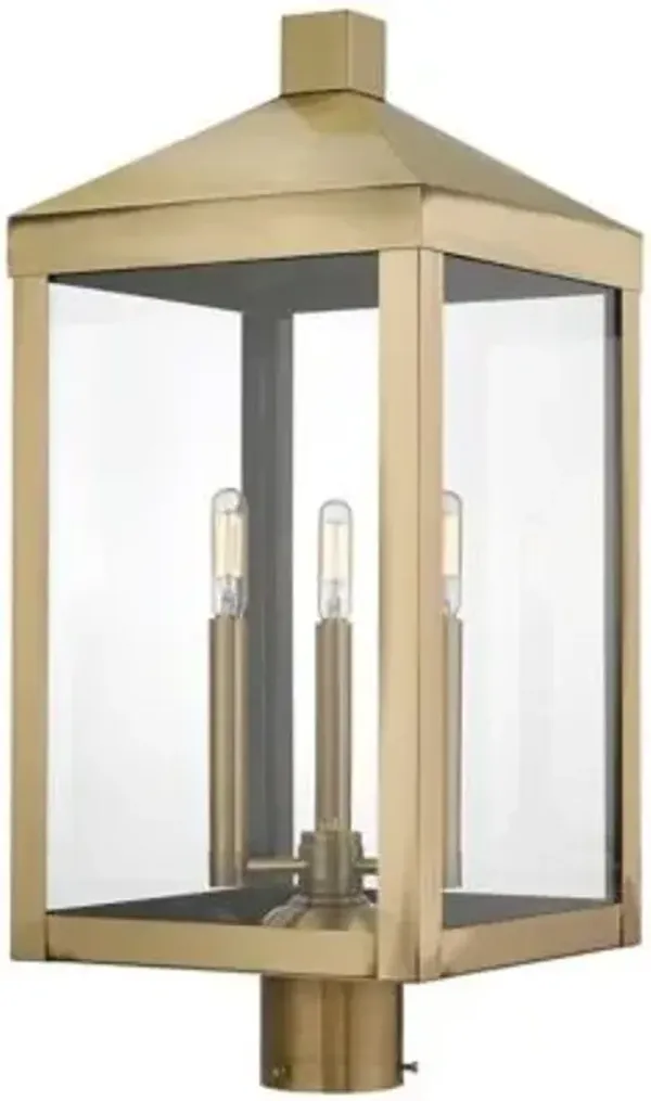 James 3 Light Outdoor Post Light