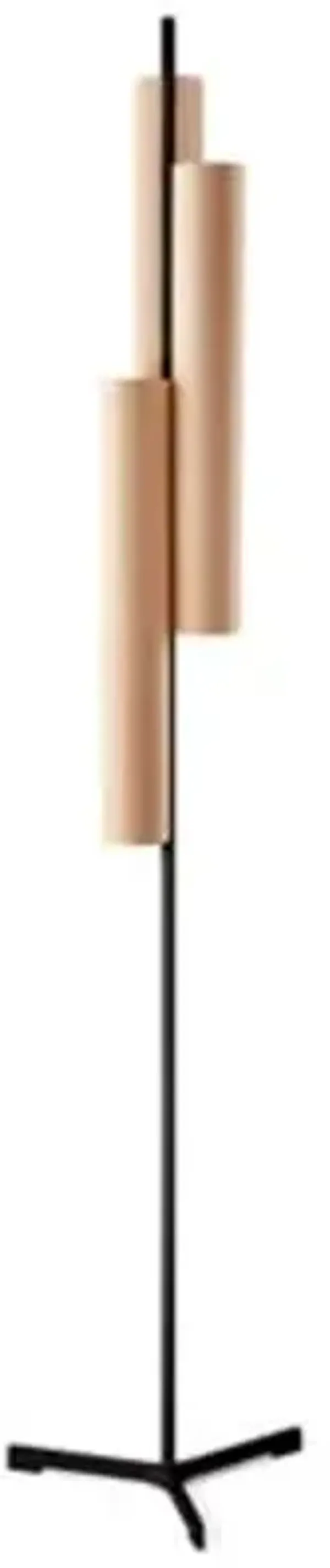 Black Note Triplet LED Floor Lamp