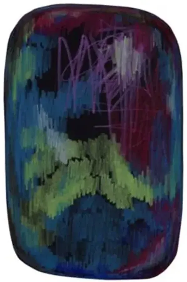 Scribble Black/Green/Blue Rug