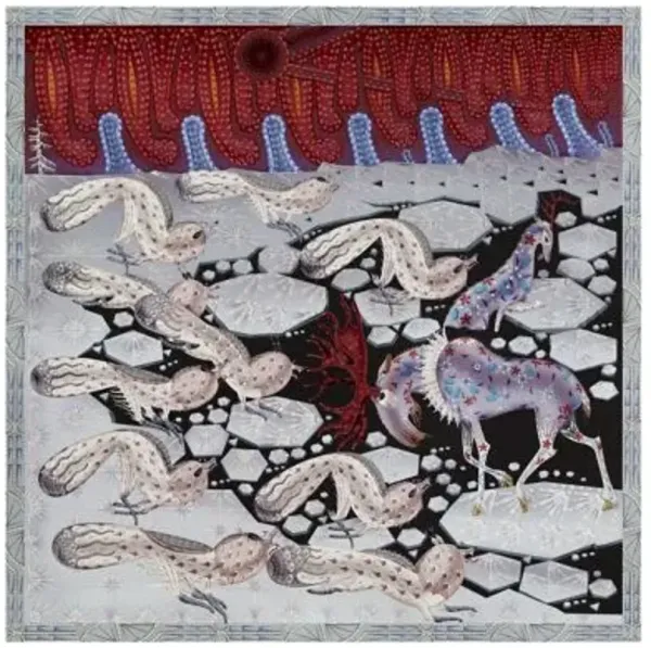 Polar Byzantine III Square Rug