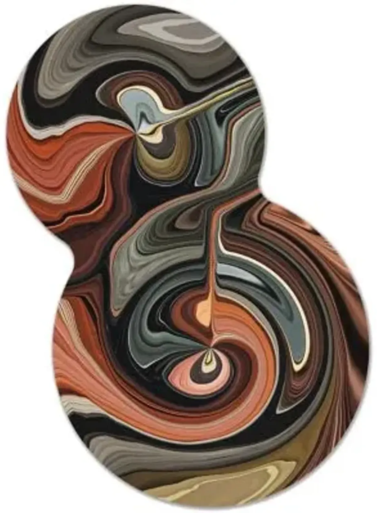 Liquid Layers Organic Area Rug