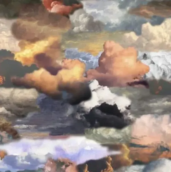 Walking On Clouds Square Area Rug