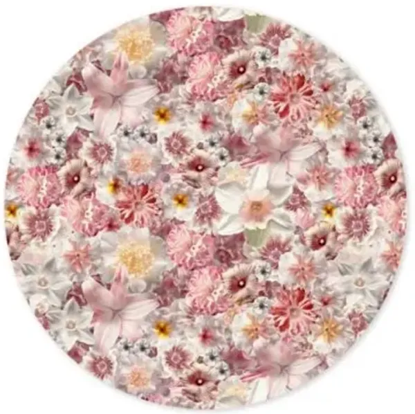 Flowergarden Round Area Rug