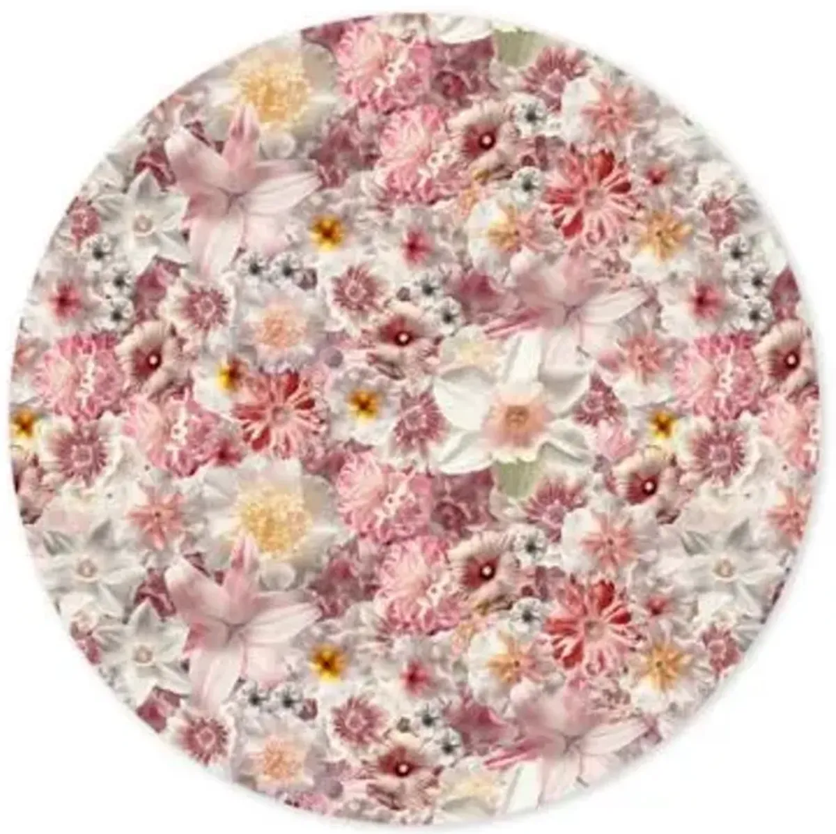 Flowergarden Round Area Rug