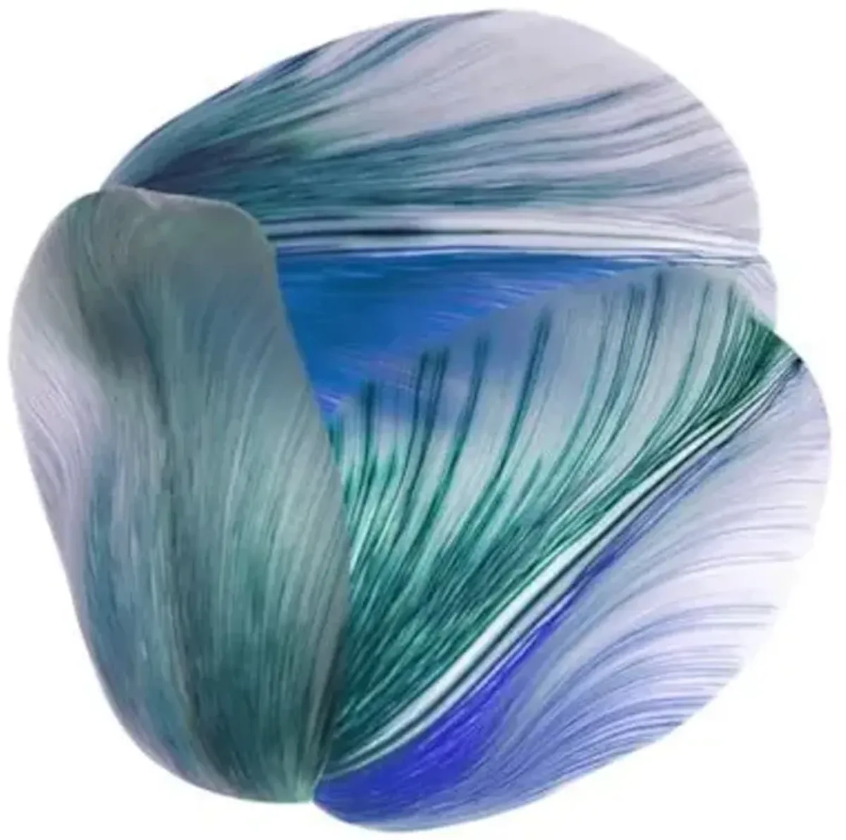 Tulip Mania Shell Round Area Rug