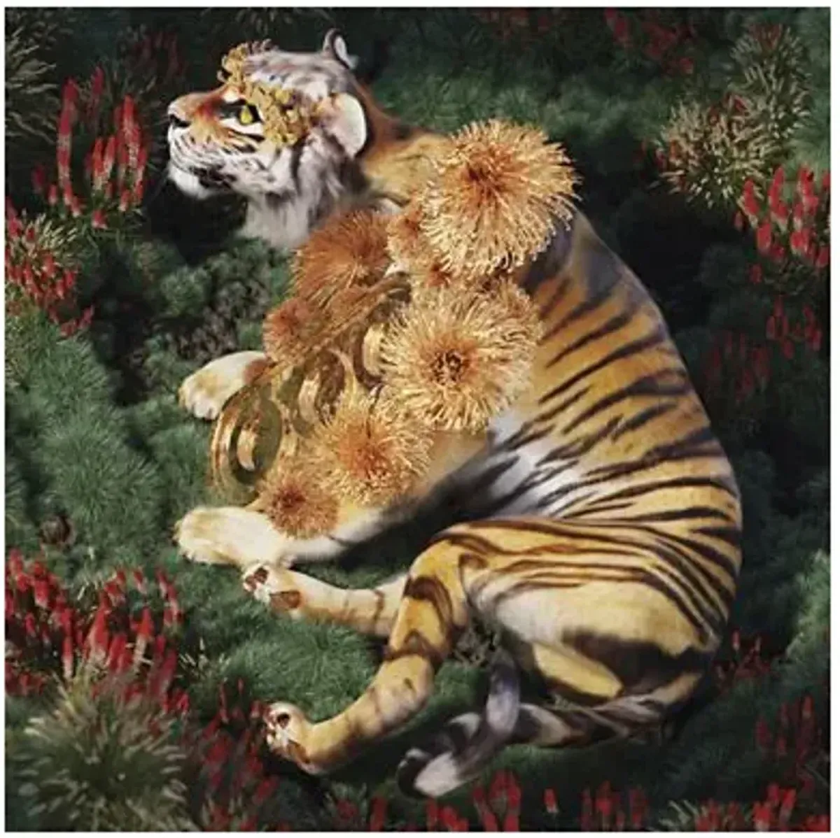 Golden Tiger Area Rug